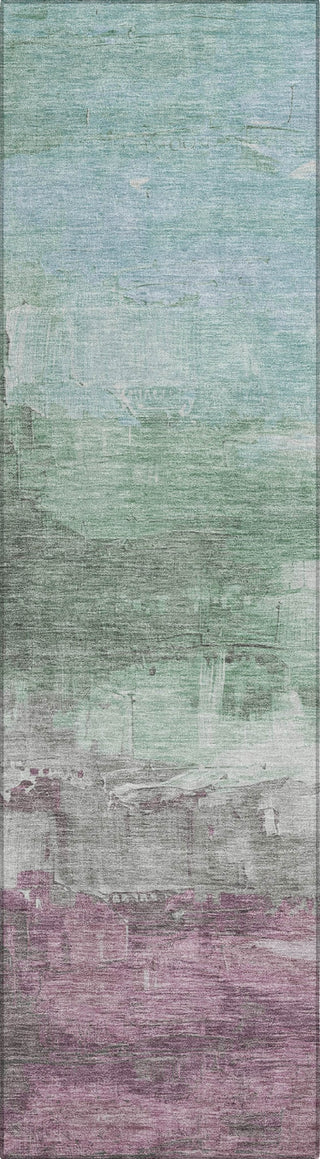 Piper Looms Chantille Abstract ACN1473 Aloe Machine Washable Area Rug Runner Main Image