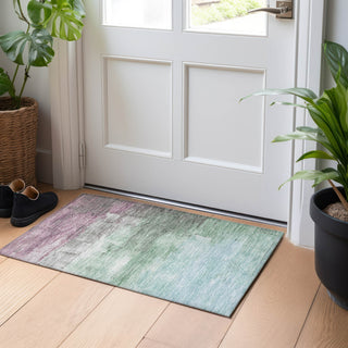 Piper Looms Chantille Abstract ACN1473 Aloe Machine Washable Area Rug Scatter Lifestyle Image Feature