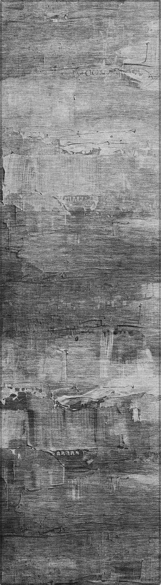 Piper Looms Chantille Abstract ACN1475 Gray Machine Washable Area Rug Runner Main Image