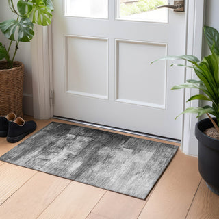 Piper Looms Chantille Abstract ACN1475 Gray Machine Washable Area Rug Scatter Lifestyle Image Feature