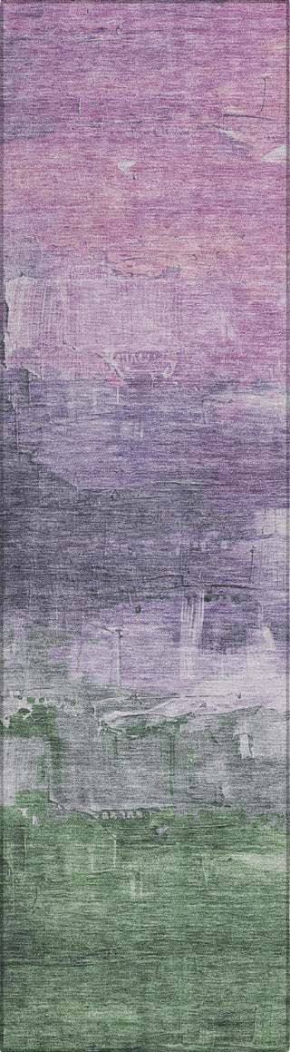Piper Looms Chantille Abstract ACN1476 Lavender Machine Washable Area Rug Runner Main Image