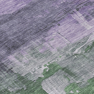 Piper Looms Chantille Abstract ACN1476 Lavender Machine Washable Area Rug Swatch Image