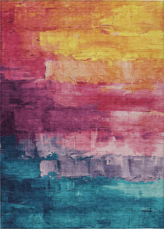 Piper Looms Chantille Abstract ACN1477 Merlot Machine Washable Area Rug main image