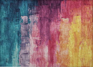 Piper Looms Chantille Abstract ACN1477 Merlot Machine Washable Area Rug Scatter Main Image