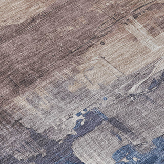 Piper Looms Chantille Abstract ACN1478 Mocha Machine Washable Area Rug Swatch Image