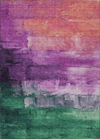 Piper Looms Chantille Abstract ACN1479 Purple Machine Washable Area Rug main image