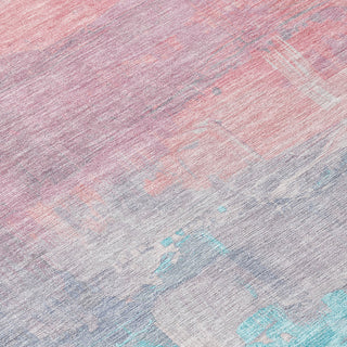 Piper Looms Chantille Abstract ACN1480 Salmon Machine Washable Area Rug Swatch Image