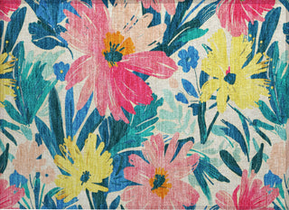 Piper Looms Chantille Floral ACN1482 Blush Machine Washable Area Rug Scatter Main Image