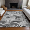 Piper Looms Chantille Floral ACN1483 Gray Machine Washable Area Rug Lifestyle Image Feature