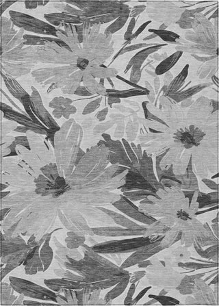 Piper Looms Chantille Floral ACN1483 Gray Machine Washable Area Rug main image