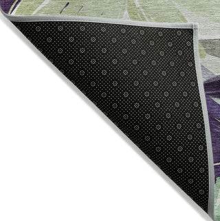 Piper Looms Chantille Floral ACN1485 Purple Machine Washable Area Rug Backing Image