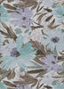 Piper Looms Chantille Floral ACN1486 Taupe Machine Washable Area Rug main image