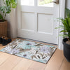 Piper Looms Chantille Floral ACN1486 Taupe Machine Washable Area Rug Scatter Lifestyle Image Feature