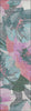 Piper Looms Chantille Floral ACN1492 Teal Machine Washable Area Rug Runner Main Image