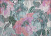 Piper Looms Chantille Floral ACN1492 Teal Machine Washable Area Rug Scatter Main Image