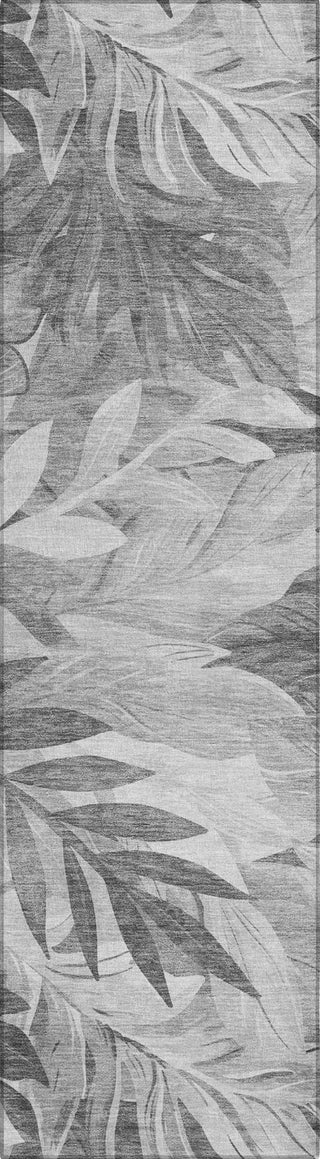 Piper Looms Chantille Floral ACN1494 Gray Machine Washable Area Rug Runner Main Image