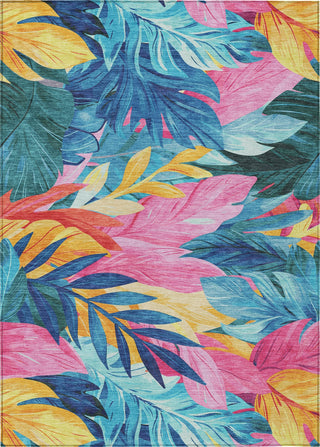Piper Looms Chantille Floral ACN1497 Sky Machine Washable Area Rug main image