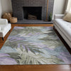 Piper Looms Chantille Floral ACN1499 Taupe Machine Washable Area Rug Lifestyle Image Feature