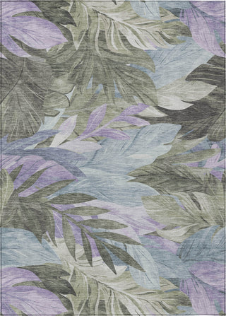 Piper Looms Chantille Floral ACN1499 Taupe Machine Washable Area Rug main image
