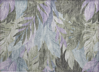 Piper Looms Chantille Floral ACN1499 Taupe Machine Washable Area Rug Scatter Main Image