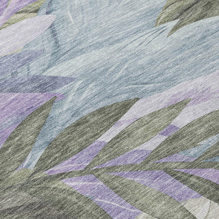 Piper Looms Chantille Floral ACN1499 Taupe Machine Washable Area Rug Swatch Image