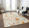 Piper Looms Chantille Floral ACN1500 Ivory Machine Washable Area Rug Lifestyle Image Feature