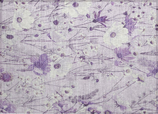 Piper Looms Chantille Floral ACN1501 Lavender Machine Washable Area Rug Scatter Main Image