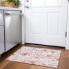 Piper Looms Chantille Floral ACN1504 Salmon Machine Washable Area Rug Scatter Lifestyle Image Feature