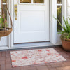 Piper Looms Chantille Floral ACN1504 Salmon Machine Washable Area Rug Scatter Outdoor Lifestyle Image Feature