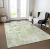 Piper Looms Chantille Floral ACN1506 Aloe Machine Washable Area Rug Lifestyle Image Feature