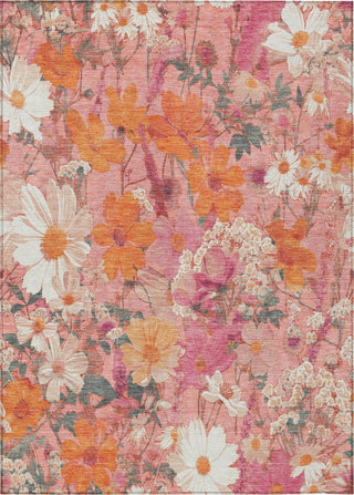 Piper Looms Chantille Floral ACN1507 Blush Machine Washable Area Rug main image