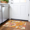 Piper Looms Chantille Floral ACN1510 Orange Machine Washable Area Rug Scatter Lifestyle Image Feature