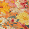 Piper Looms Chantille Floral ACN1510 Orange Machine Washable Area Rug Swatch Image