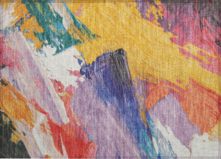 Piper Looms Chantille Modern ACN1512 Gold Machine Washable Area Rug Scatter Main Image