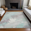 Piper Looms Chantille Modern ACN1515 Seafoam Machine Washable Area Rug Lifestyle Image Feature