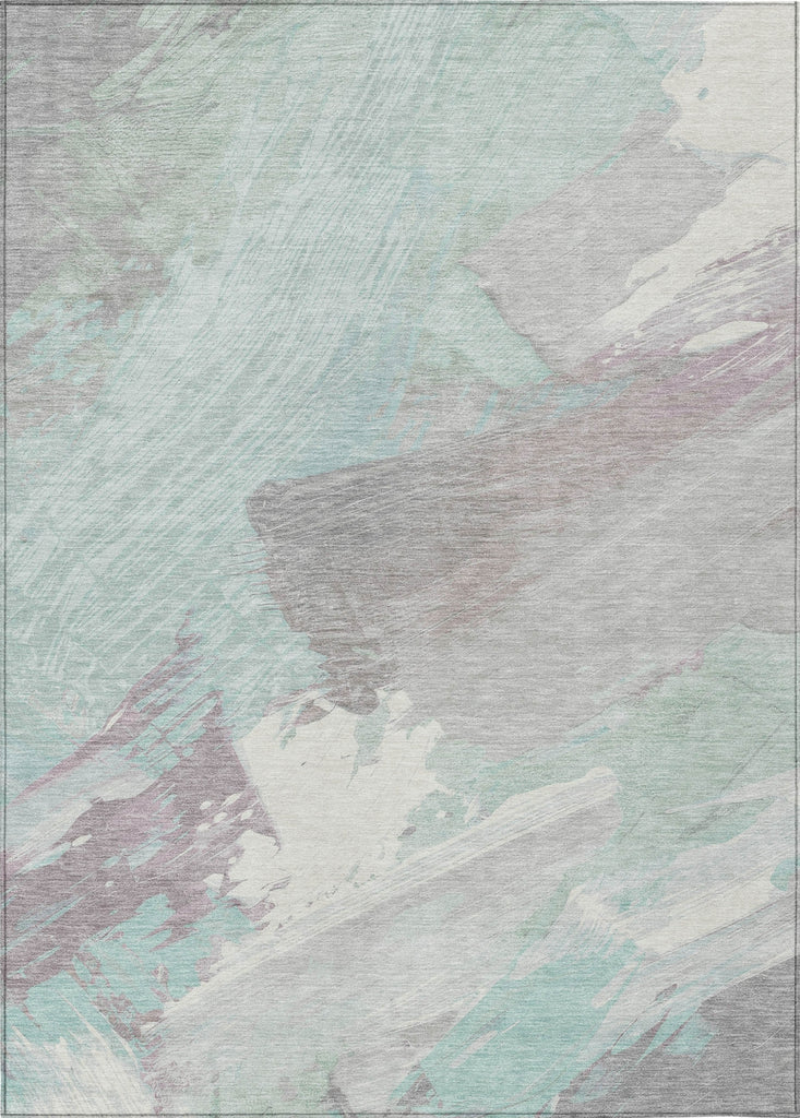 Piper Looms Chantille Modern ACN1515 Seafoam Machine Washable Area Rug main image