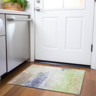 Piper Looms Chantille Modern ACN1517 Aloe Machine Washable Area Rug Scatter Lifestyle Image Feature
