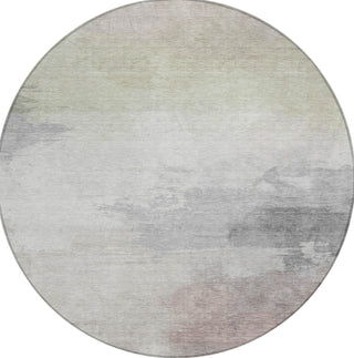 Piper Looms Chantille Modern ACN1518 Beige Machine Washable Area Rug Round Main Image