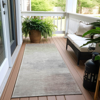 Piper Looms Chantille Modern ACN1518 Beige Machine Washable Area Rug Runner Outdoor Lifestyle Image Feature