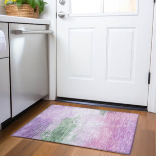 Piper Looms Chantille Modern ACN1519 Lilac Machine Washable Area Rug Scatter Lifestyle Image Feature