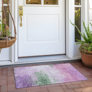 Piper Looms Chantille Modern ACN1519 Lilac Machine Washable Area Rug Scatter Outdoor Lifestyle Image Feature