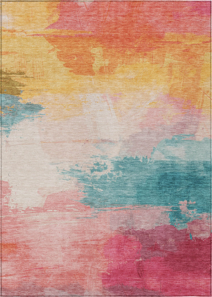 Piper Looms Chantille Modern ACN1520 Pink Machine Washable Area Rug main image