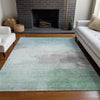 Piper Looms Chantille Modern ACN1521 Seafoam Machine Washable Area Rug Lifestyle Image Feature