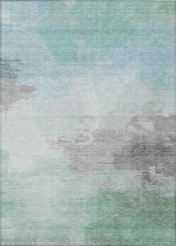 Piper Looms Chantille Modern ACN1521 Seafoam Machine Washable Area Rug main image