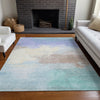 Piper Looms Chantille Modern ACN1522 Sky Machine Washable Area Rug Lifestyle Image Feature