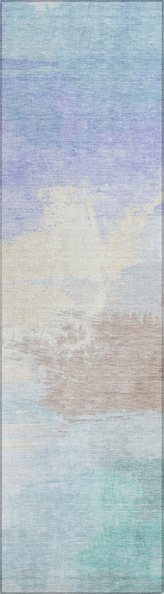 Piper Looms Chantille Modern ACN1522 Sky Machine Washable Area Rug Runner Main Image