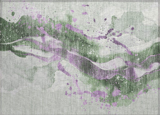 Piper Looms Chantille Abstract ACN1523 Aloe Machine Washable Area Rug Scatter Main Image
