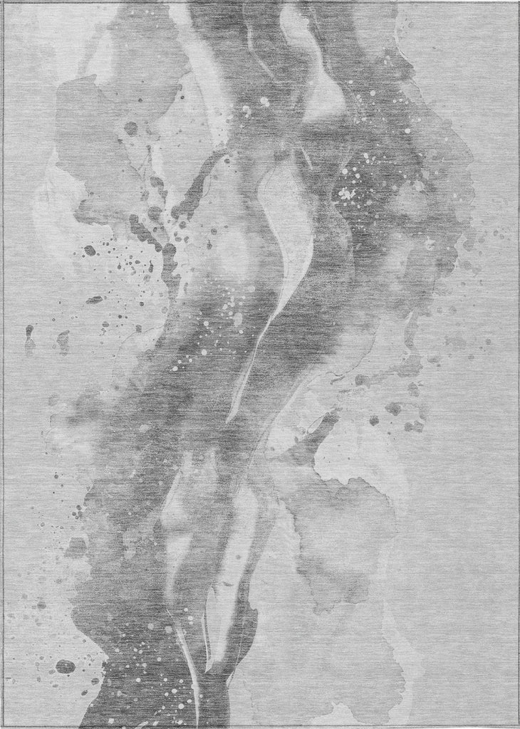 Piper Looms Chantille Abstract ACN1525 Gray Machine Washable Area Rug main image