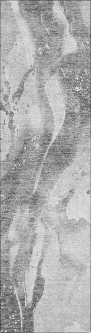 Piper Looms Chantille Abstract ACN1525 Gray Machine Washable Area Rug Runner Main Image