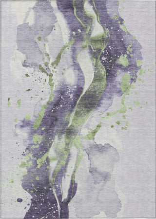 Piper Looms Chantille Abstract ACN1526 Purple Machine Washable Area Rug main image